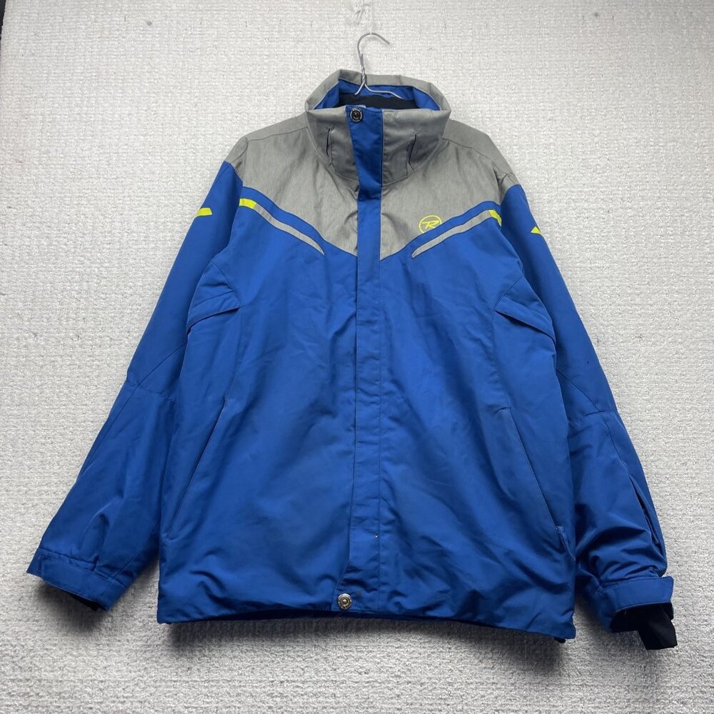 Rossignol Ski Snowboard Winter Jacket Expert 10K Men's Size L Blue / Grey *Read*